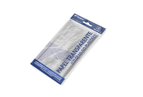 SADIPAL - PAPEL CELOFAN BLISTER 2hojas 60x90 cm TRANSPARENTE (Ref.6230)