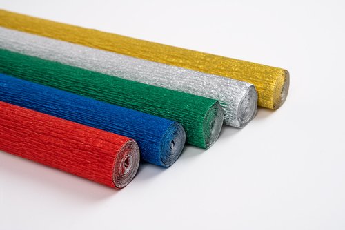 SADIPAL - PAPEL CREPE (PINOCHO) ALUMINIO 0,5x1,5 m ROJO (Ref.S1505001)