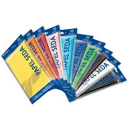 SADIPAL - PAPEL DE SEDA BOLSA 25+1 HOJAS FSC 50X75CM AMARILLO PASTEL (Ref.S0718102)