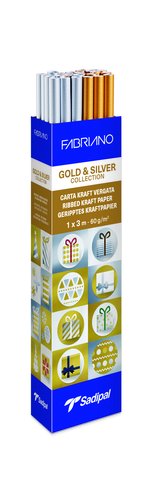 SADIPAL - PAPEL EMB.KRAFT SADIP.ORO/PLT.1x3 EXP.25 (Ref.S0310001)