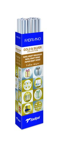 SADIPAL - PAPEL EMB.KRAFT SADIP.PLATA 1x3 EXP.25 (Ref.S0310002)