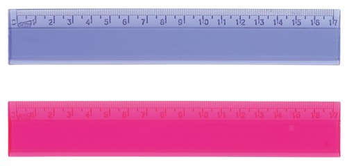 SAFTA - REGLA CRISTAL 17 CENTIMETROS SURTIDA (Ref.400917)