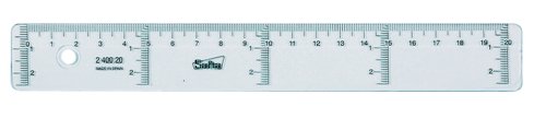 SAFTA - REGLA CRISTAL 20 CENTIMETROS (Ref.400920)