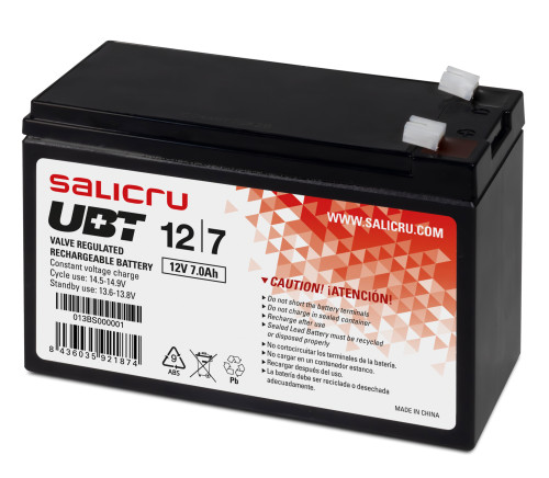 SALICRU - BATERIA UBT 12/7 7aH 12v (Ref.013BS000001)