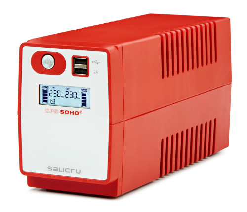 SALICRU - SPS SOHO+ SAI Line-interactive 500 VA - 2200 VA con doble cargador USB (Ref.647CA000002)