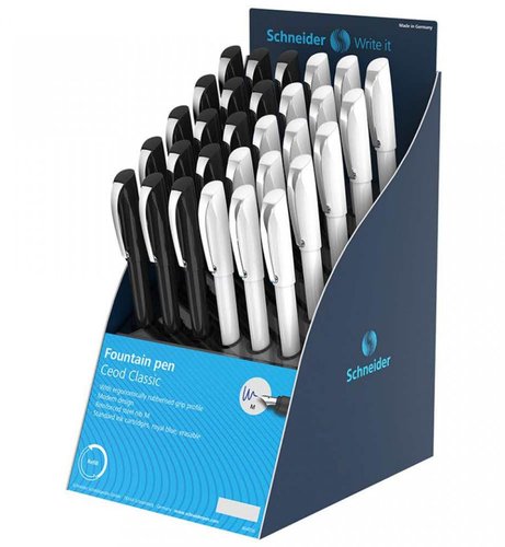 SCHNEIDER - PLUMA ESTILOGRÁFICA CEOD CLASSIC BASIC COLORES SURTIDOS -EXPOSITOR 30U- (Ref.SH305252)