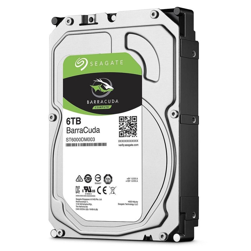 SEAGATE - BarraCuda 6TB 3.5" SATA3 (Canon L.P.I. 5,45€ Incluido) (Ref.ST6000DM003)