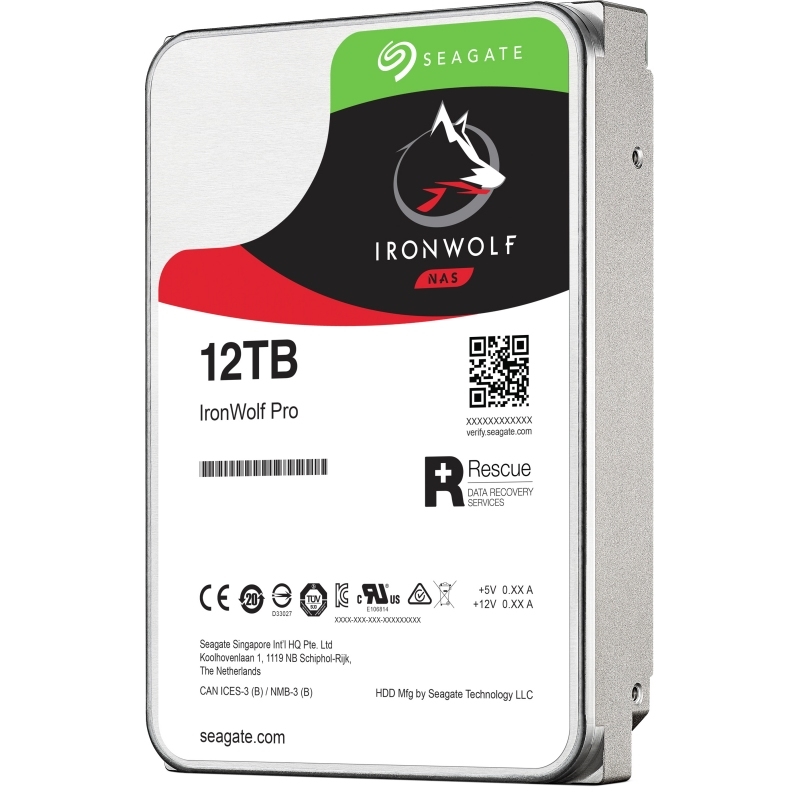 SEAGATE - IronWolf NAS 12TB 3.5" SATA3 (Canon L.P.I. 5,45€ Incluido) (Ref.ST12000VN0008)