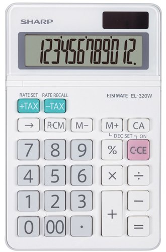SHARP - CALCULADORA de SOBREMESA 12 DIGITOS EL-320W (Ref.EL320W)