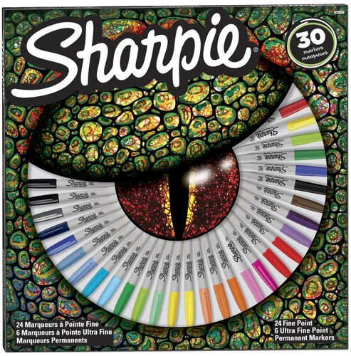 SHARPIE - ROTULADOR PERMANENTE FINE&ULTRA FINE BIG PACK MIXED CAJA REGALO DE 30
24x FINE SURTIDO
 6x ULTRA FINE SURTIDO (Ref.2061127)
