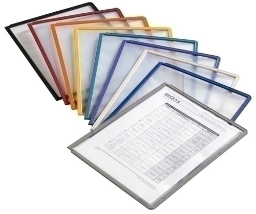 SHERPA - FUNDA DURABLE A4 con MARCO SURTIDO PAQUETE de 5 (Ref.560600)