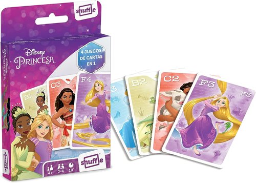 SHUFFLE - BARAJA INFANTIL 4 EN 1 DISNEY PRINCESS +4 AÑOS (Ref.10027510/108679798)