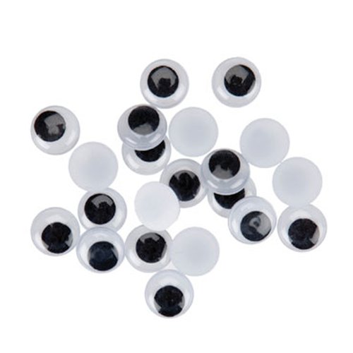 SMART - OJOS MOVILES FIXO KIDS OVALADOS 20 mm. NEGRO PACK de 20 (Ref.68011000)