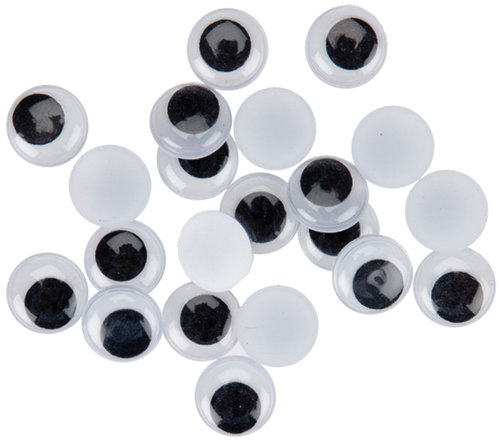SMART - OJOS MOVILES FIXO KIDS REDONDOS 18 mm. NEGRO PACK de 20 (Ref.68010400)
