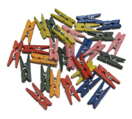 SMART - PINZAS FIXO KIDS MADERA COLORES PACK de 30 (Ref.68005900)