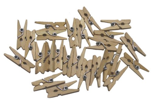 SMART - PINZAS FIXO KIDS MADERA NATURAL PACK de 30 (Ref.68005800)