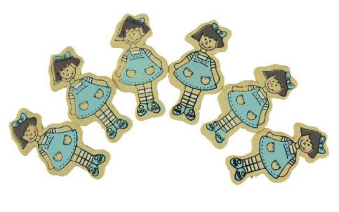 SMART - PINZAS FIXO KIDS MADERA NIÑAS PACK de 6 (Ref.68006500)