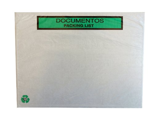 SOBRES ADHESIVOS PACKING-LIST 100% PAPEL RECICLADO 240x130 (ext.) IMPRESOS CAJA de 1000 (Ref.S2757 F-P)