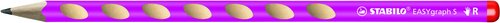 STABILO - LAPIZ de GRAFITO EASY GRAPH S para DIESTROS ROSA - HB (Ref.326/01-HB)