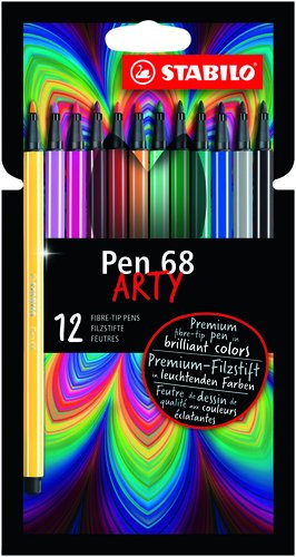 STABILO - ROTUL. PEN 68 ARTY LINE BRUSH C12 (Ref.568/12-21-20)
