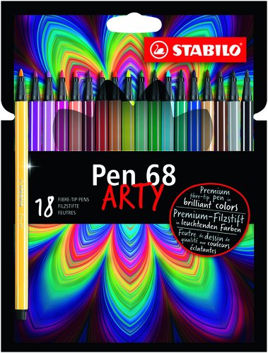 STABILO - ROTUL. PEN 68 ARTY LINE BRUSH C18 (Ref.568/18-21-20)