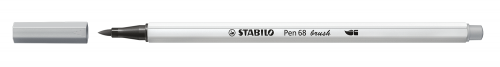STABILO - ROTULADOR FIBRA PEN 68 BRUSH PUNTA PINCEL GRIS GLARO (Ref.568/95)