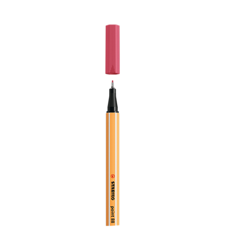 STABILO - ROTULADOR PUNTA FINA POINT 88 0.4MM ROJO FRESA (Ref.88/49)