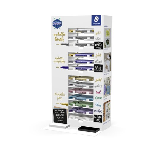 STAEDTLER - EXPOSITOR DE SOBREMESA ROTULADORES METÁLICOS CON DIFERENTES PUNTAS C/SURTIDOS (Ref.832-SCA70)