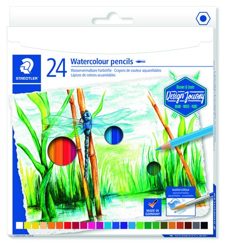 STAEDTLER - LAPICES ACUARELABLES DESIGN JOURNEY 146 10C CAJA de 24 (Ref.14610C C24)