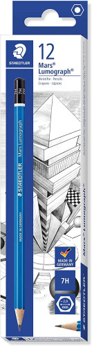 STAEDTLER - LAPIZ de GRAFITO 100 LUMOGRAPH - 7H (Ref.100-7H)
