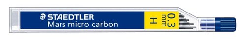 STAEDTLER - MINAS 250 MARS MICRO CARBON 0,3 - H (TUBO de 12) (Ref.250 03-H)