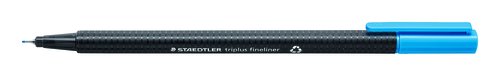 STAEDTLER - ROTULADOR FIBRA 334 TRIPLUS FINELINER AZUL CLARO (Ref.334-30)