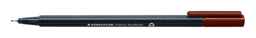 STAEDTLER - ROTULADOR FIBRA 334 TRIPLUS FINELINER PARDO VAN DYCK (Ref.334-76)