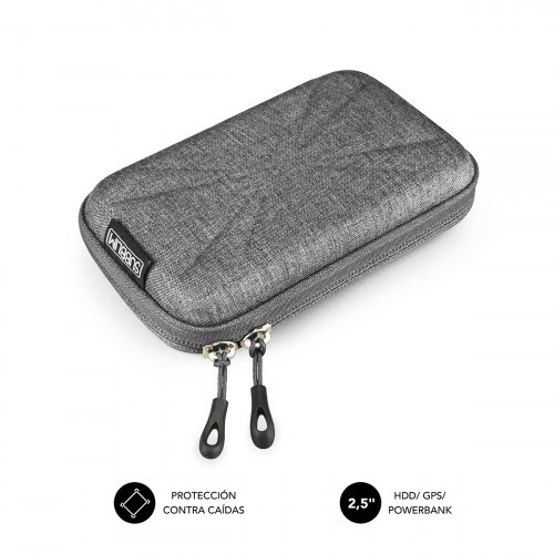 SUBBLIM - Funda Disco Duro HDD Business Case 2,5" Grey (Ref.SUB-HDD-HBC002)