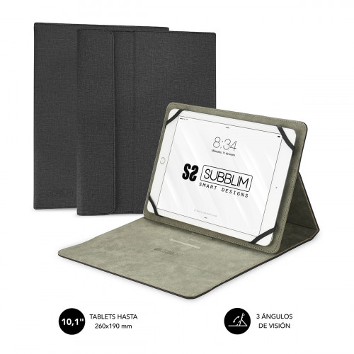 SUBBLIM - Funda Tablet Clever Stand Tablet Case 10,1" Black (Ref.SUB-CUT-1CT001)