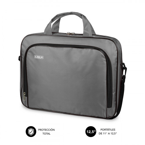 SUBBLIM - Maletín Ordenador Oxford Laptop Bag 11-12,5" Grey (Ref.SUB-LB-1OLB002)