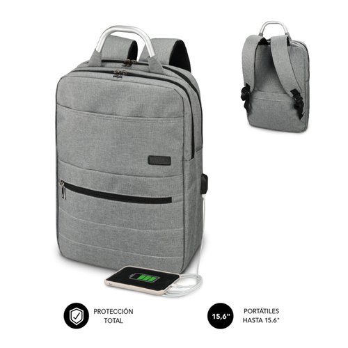 SUBBLIM - MOCHILA ELITE AIRPADDING 15.6'' GREY (Ref.SUB-BP-3EAP001)