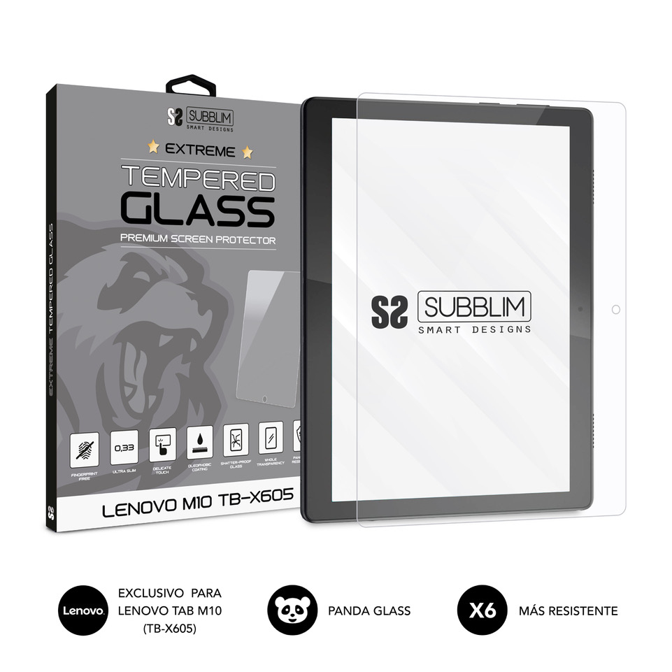 SUBBLIM - Protector de Cristal Templado Extreme Tempered Glass LENOVO M10 TB-X605 (Ref.SUB-TG-1LEN001)