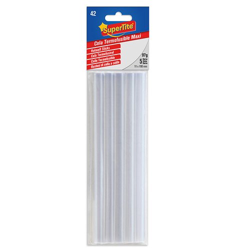 SUPERTITE - COLA TERMOFUSIBLE en BARRA MAXI 11x190 mm. blister de 5 (Ref.2742)