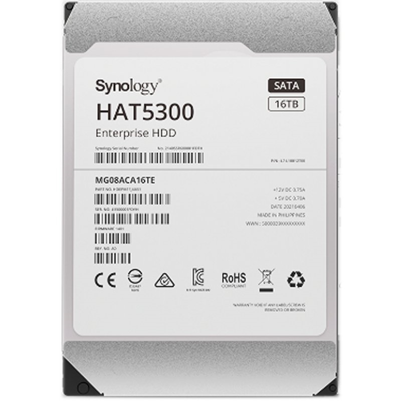 SYNOLOGY - 3.5" SATA HDD (Canon L.P.I. 5,45€ Incluido) (Ref.HAT5300-16T)