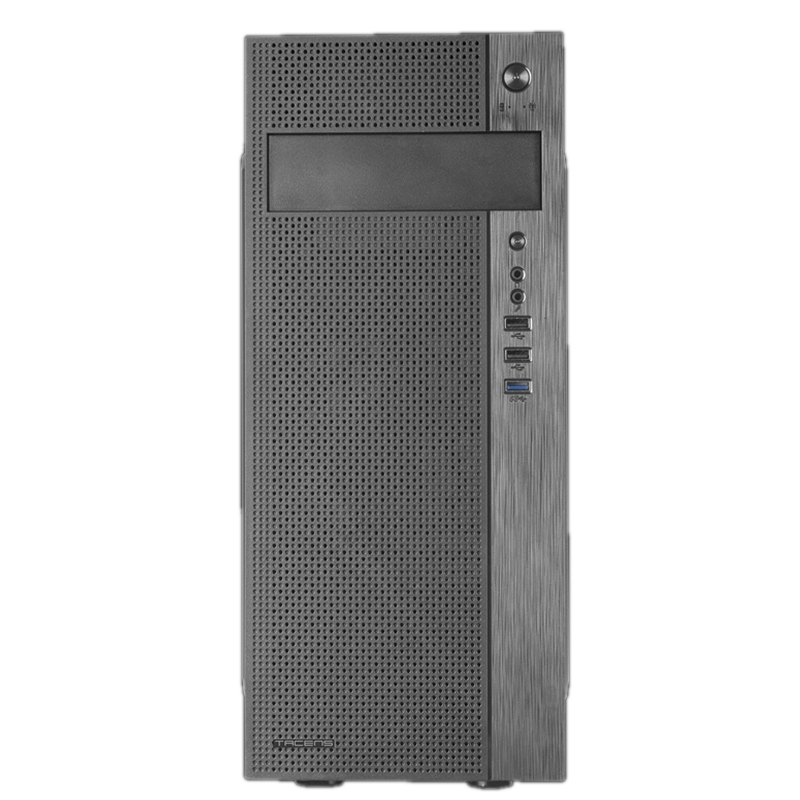 TACENS - , Caja PC Semitorre ATX, Ventilador Lateral 12cm, Rejilla Frontal, Negro (Ref.2FERROX)
