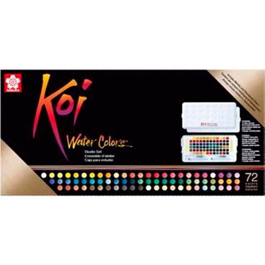 TALENS - SAKURA KOI WATER COLORS STUDIO SET 72 COLORES SURTIDOS (Ref.XNCW72N)
