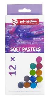 TALENS ART CREATION - CERAS PASTEL SUAVES BARRAS REDONDAS SOLUBLES EN AGUA CAJA de 12 (Ref.9029212M)