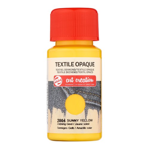 TALENS ART CREATION - PINTURA para TELA OPACA 50 ml (bote) AMARILLO SOL (Ref.402420040)