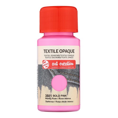 TALENS ART CREATION - PINTURA para TELA OPACA 50 ml (bote) ROSA CHICLE (Ref.402435010)