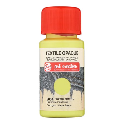 TALENS ART CREATION - PINTURA para TELA OPACA 50 ml (bote) VERDE FRESCO (Ref.402460340)