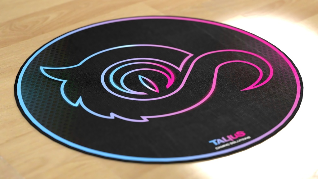TALIUS - Floorpad 100 Alfombra circular gaming (Ref.TAL-FPAD100)