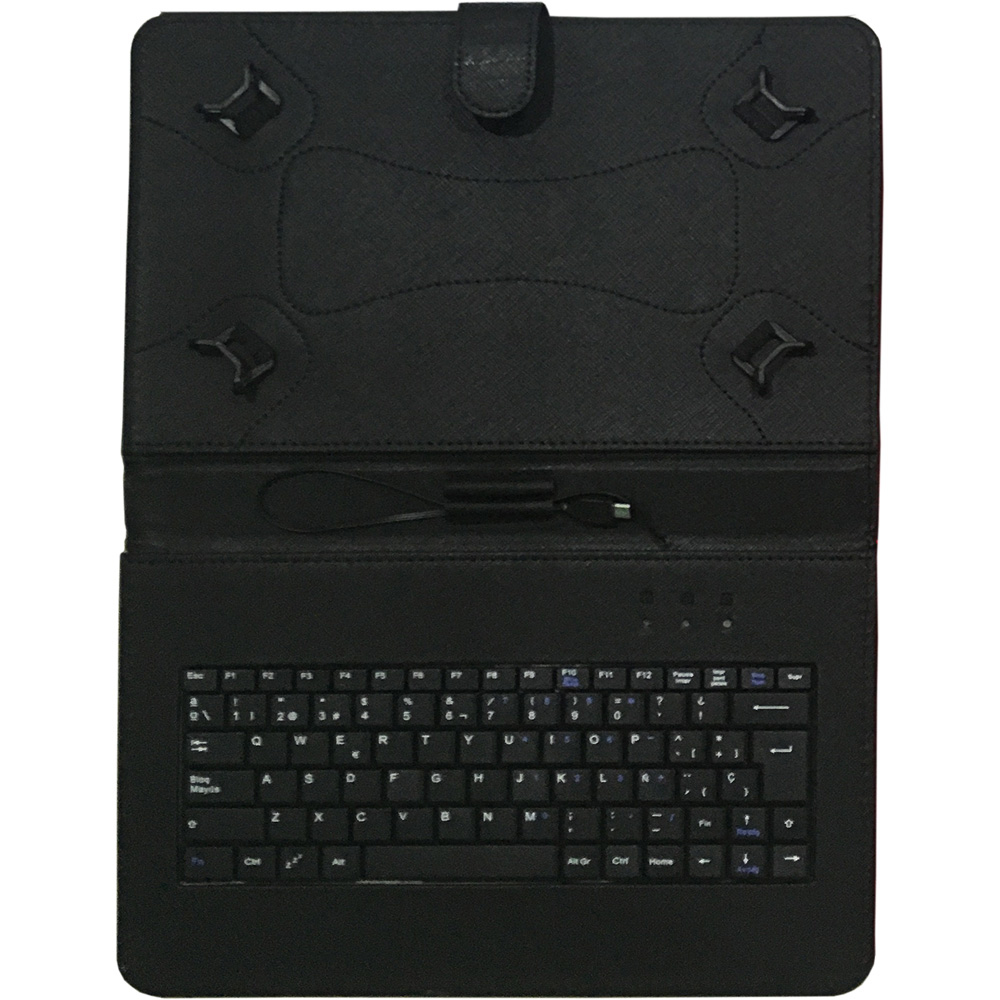 TALIUS - Funda para TABLET 10.1 con Teclado Tipe-C y micro USB CV-3006 black (Ref.TAL-CV3006-BLK)