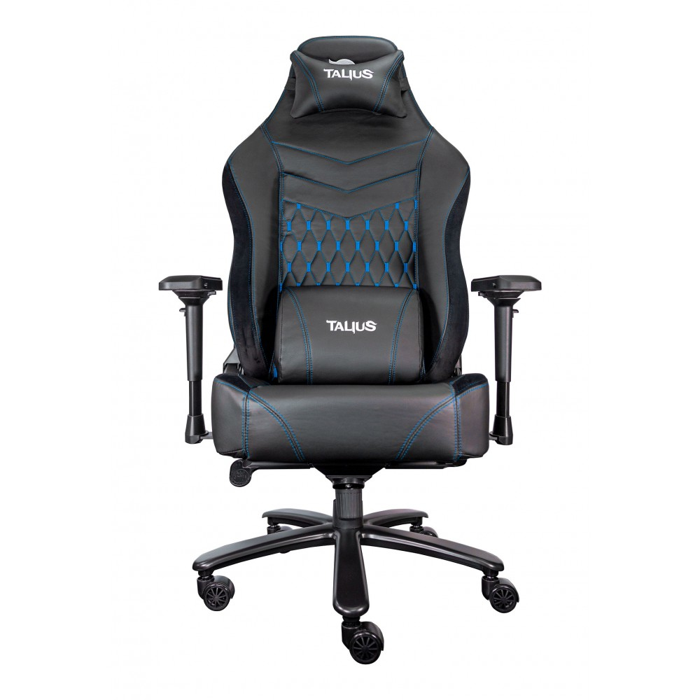 TALIUS - silla Mamut gaming negra/azul 4D, Frog, base metal, ruedas nylon, hasta 170kg (Ref.TAL-MAMUT-BLU)