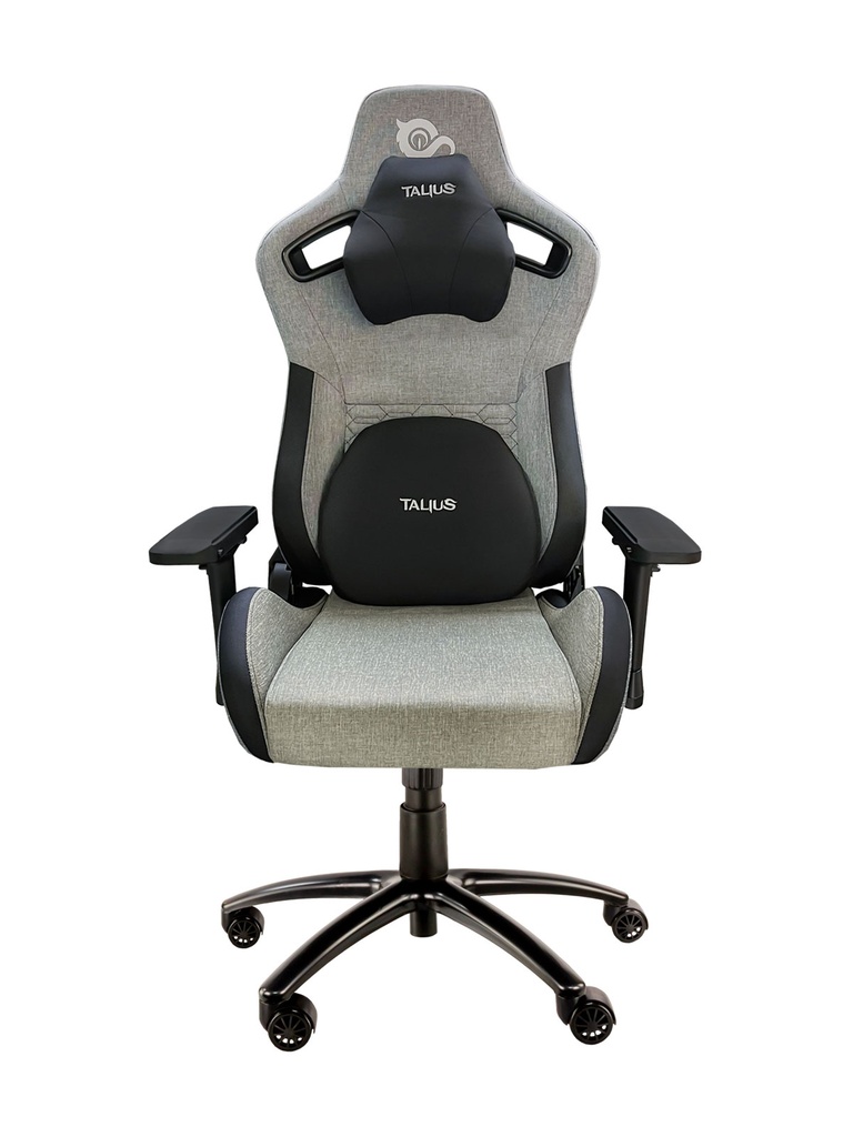 TALIUS - silla Raptor gaming negra/gris tela transpirable, 4D, Frog, base metal, ruedas nylon (Ref.48322)